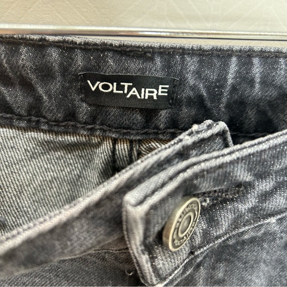 Zadig and Voltaire Patti cuff boot cut jeans size 28 gray - Picture 3 of 9